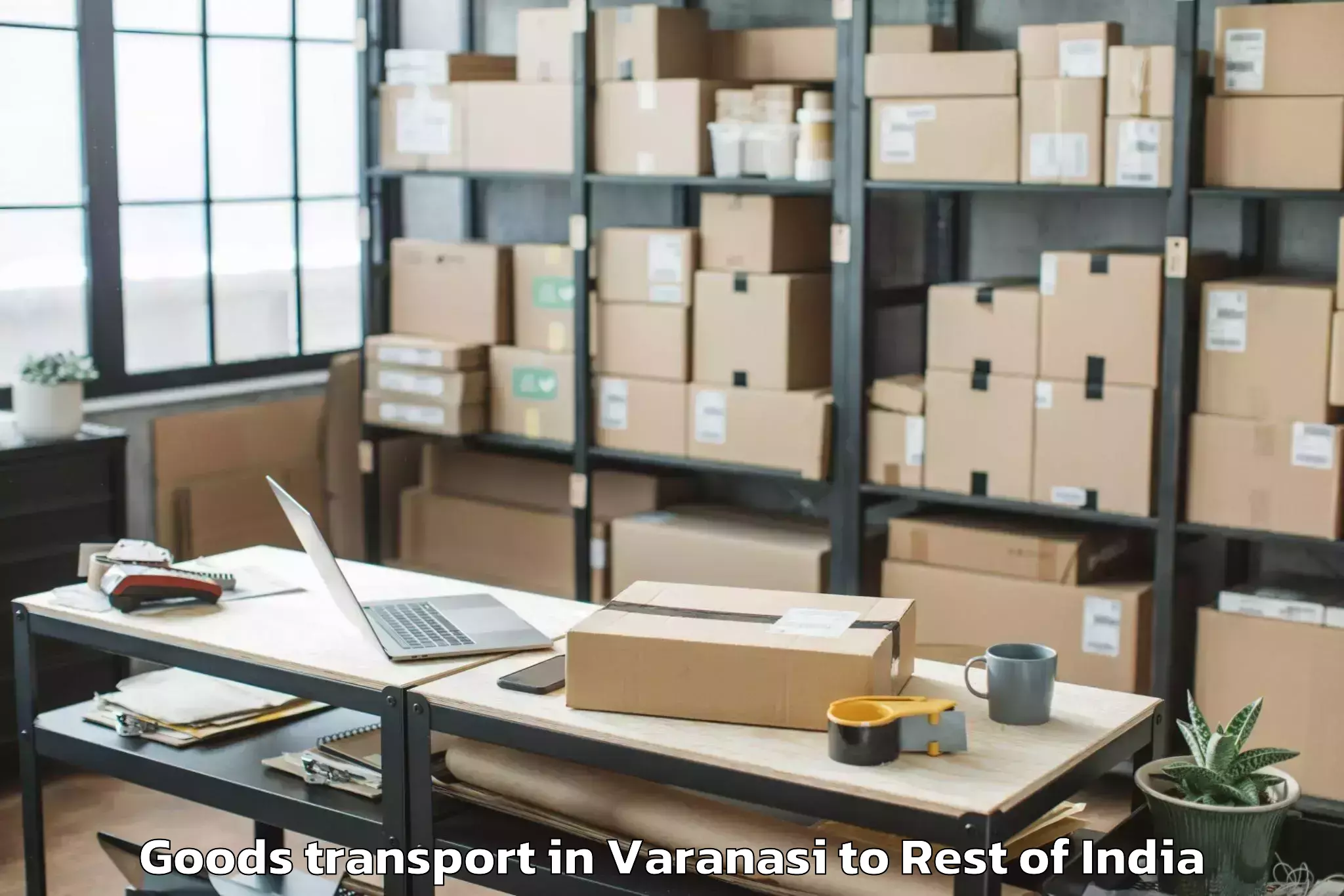 Comprehensive Varanasi to Uri Goods Transport